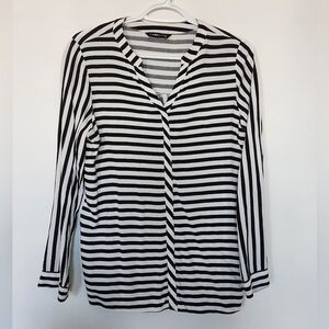 Striped long sleeve top